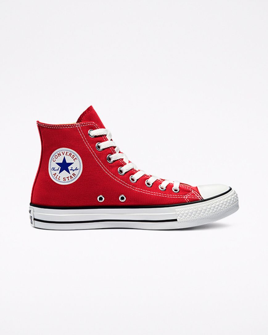 Tenis Converse Chuck Taylor All Star Classicos Cano Alto Feminino Vermelhas | PT F0597T4